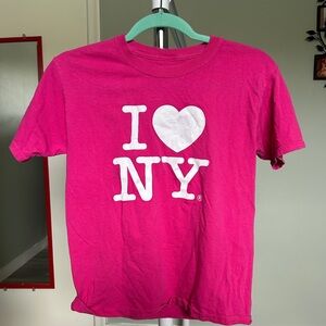 Pink I Love NY T-Shirt